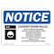 Signmission OSHA Sign, 7" H, Rigid Plastic, Laundry Room Rules Do Not Overload Sign With Symbol, Landscape OS-NS-P-710-L-13981 - alternate 1